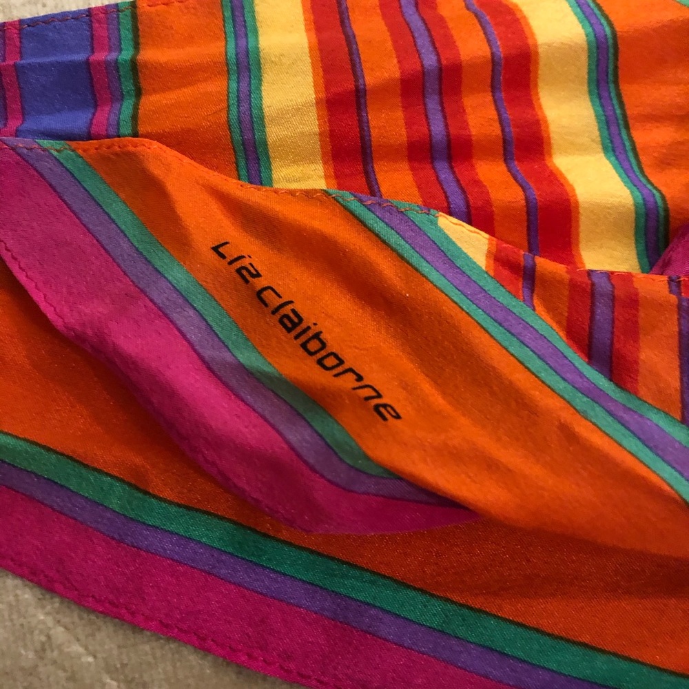 Vintage Liz Claiborne Silk Scarf